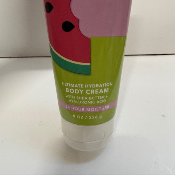 Bath and Body Work Watermelon Lemonade Ultimate Hydration Body Cream 8 OZ - Picture 2 of 3